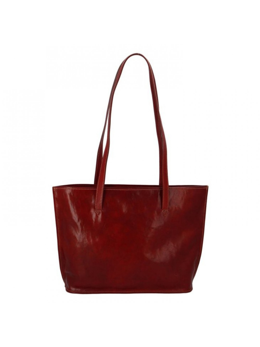 Dámská kožená kabelka Vera Pelle Mabela – vínová